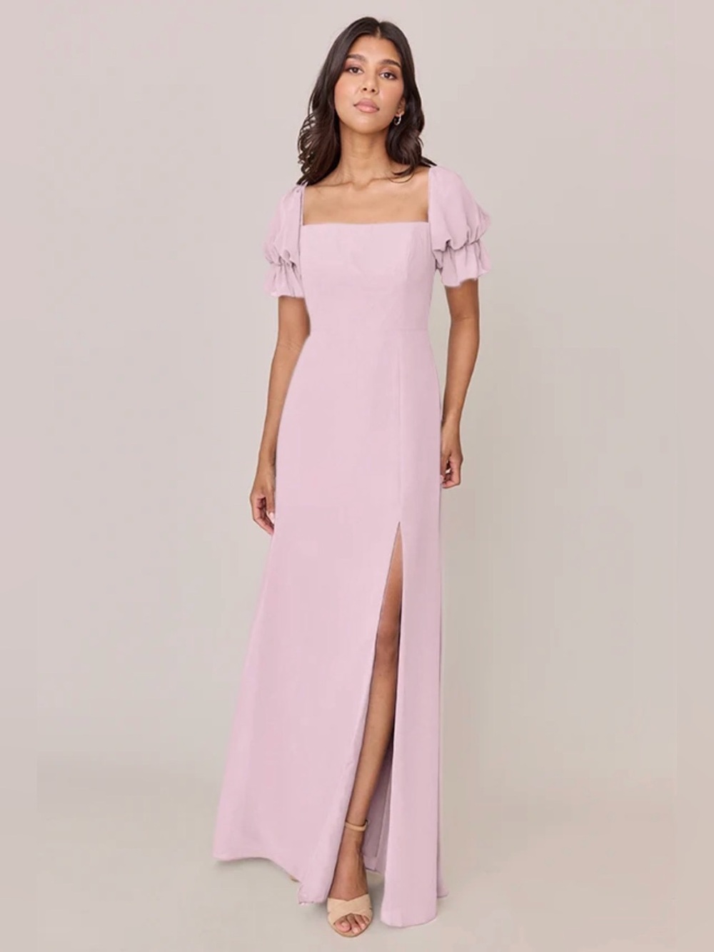Revelry Baby Pink Maeve Chiffon Dress NWT